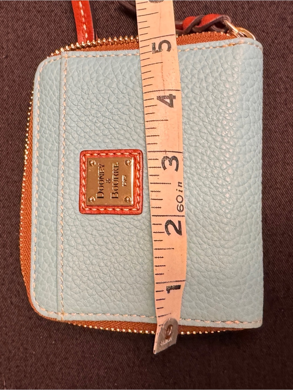 Dooney & Bourke Light Blue Leather Crossbody and wallet - Picture 12 of 13